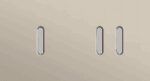 Niko Rocker 2-Voudige afdekplaat horizontaal 71 mm centerafstand voor een enkelvoudige en een tweevoudige schakelfunctie steel champagne coated RAL: 080 70 10