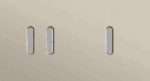 Niko Rocker 2-Voudige afdekplaat horizontaal 71 mm centerafstand voor een tweevoudige en een enkelvoudige schakelfunctie steel champagne coated RAL: 080 70 10