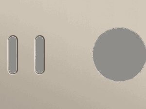 Niko Rocker 2-Voudige afdekplaat horizontaal 71 mm centerafstand voor tweevoudige schakelfuncties + 1 stopcontact steel champagne coated RAL: 080 70 10