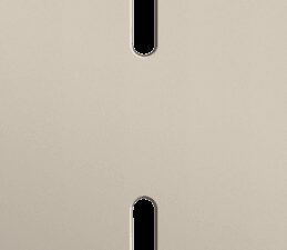 Niko Rocker 2-Voudige afdekplaat verticaal 71 mm centerafstand voor twee enkelvoudige schakelfuncties steel champagne coated RAL: 080 70 10