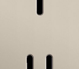 Niko Rocker 2-Voudige afdekplaat verticaal 71 mm centerafstand voor een enkelvoudige en een tweevoudige schakelfunctie steel champagne coated RAL: 080 70 10