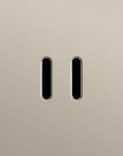 Niko Rocker 3-Voudige afdekplaat verticaal 71 mm centerafstand voor drie tweevoudige schakelfuncties steel champagne coated RAL: 080 70 10