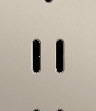 Niko Rocker 3-Voudige afdekplaat verticaal 60 mm centerafstand voor een enkelvoudige en twee tweevoudige schakelfuncties steel champagne coated RAL: 080 70 10