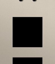 Niko Rocker 3-Voudige afdekplaat verticaal 60 mm centerafstand voor een tweevoudige schakelfunctie en twee functies steel champagne coated RAL: 080 70 10
