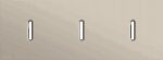 Niko Rocker 3-Voudige afdekplaat horizontaal 71 mm centerafstand voor drie enkelvoudige schakelfuncties steel champagne coated RAL: 080 70 10