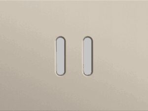 Niko Rocker 3-Voudige afdekplaat horizontaal 71 mm centerafstand voor een enkelvoudige en twee tweevoudige schakelfuncties steel champagne coated RAL: 080 70 10