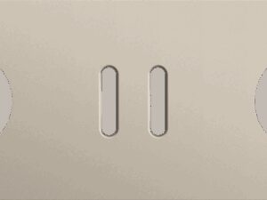 Niko Rocker 3-Voudige afdekplaat horizontaal 71 mm centerafstand voor een stopcontact een tweevoudige schakelfunctie en een stopcontact steel champagne coated RAL: 080 70 10