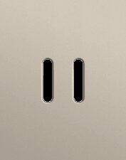Niko Rocker 3-Voudige afdekplaat verticaal 71 mm centerafstand voor twee tweevoudige en een enkelvoudige schakelfunctie steel champagne coated RAL: 080 70 10
