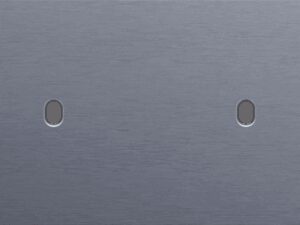 Niko Toggle 2-Voudige afdekplaat h71 vr 2 enklv schak alu blue grey brushed RAL: 240 30 05