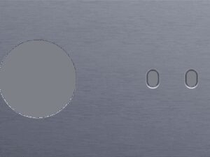 Niko Toggle 2-Voudige afdekplaat h71 voor 1 stopc + 1 tweev schak alu blue grey brushed RAL: 240 30 05