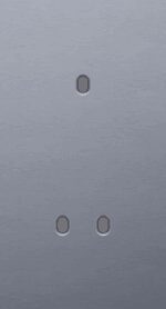 Niko Toggle 2-Voudige afdekplaat v71 vr 1 enklv + 1 tweev schak alu blue grey brushed RAL: 240 30 05