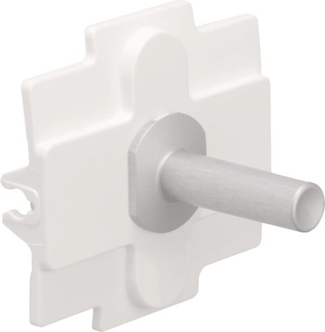 NIKO Toggle voor enkelvoudige schakelfuncties alu grijs Niko Toggle alu blue grey brushed