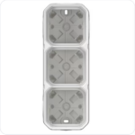 5 x LEGRAND - Plexo opbouwdoos 2 mechanismen 4 membraan ingangen wit (kopie) Legrand Plex Wit