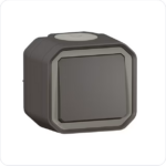 LEGRAND - Plexo opbouwdoos 2 mechanismen 4 membraan ingangen antraciet (kopie) Legrand Plexo Antraciet