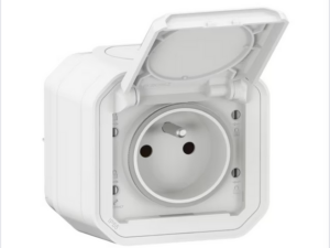 10 x LEGRAND Plexo 2P+A contactdoos 1V compleet IP55 IK08 wit