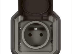 LEGRAND - steekklemmen Plexo 2P+A contactdoos 1V compleet IP55 IK08 antraciet (kopie) (kopie) Legrand Plexo Antraciet