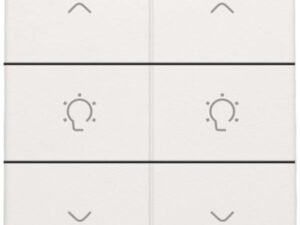 Niko Home Control I 2-voudige bediening dimmer met 6-voudige toets+led Original White (Wit) RAL 9010