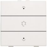 Niko Home Control I enkelvoudige bediening dimmer met 3-voudige toets+led Original White (Wit) RAL 9010