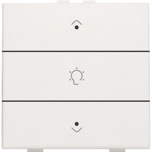 Niko Home Control I enkelvoudige bediening dimmer met 3-voudige toets+led Original White (Wit) RAL 9010