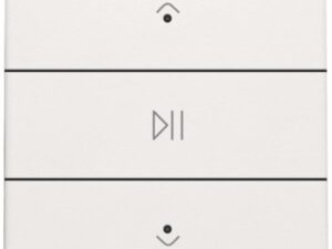 Niko Home Control I Enkelvoudige audiobediening met leds Original White (Wit) RAL 9010