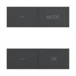 NIKO Home Control II Afwerkingsset voor thermostaat sterling coated (kopie) Niko Home Control II Thermostaat