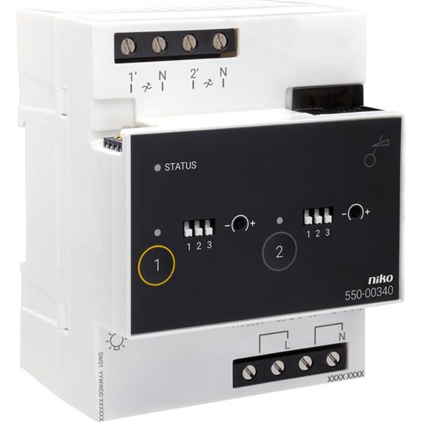 Niko Home Control II Universele dimmodule 2x400w