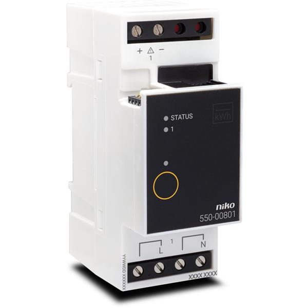 Niko Home Control II module om elektriciteit te meten in woningen