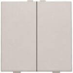 Niko Home Control I Tweevoudige drukknop lichtgrijs