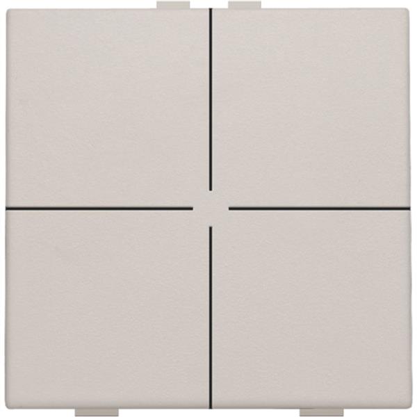 Niko Home Control I Viervoudige drukknop lichtgrijs