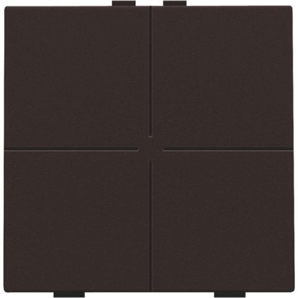 Niko Home Control I Viervoudige drukknop bruin