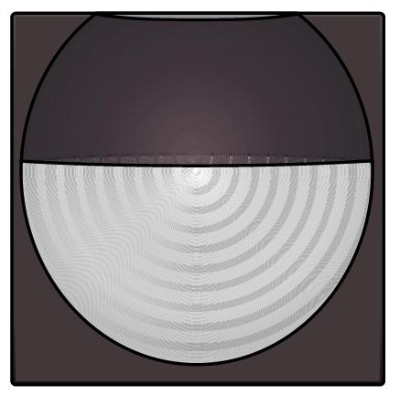 Niko Home Control I centraalplaat inbouw bewegingsmelder sensor 180°, bruin