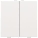Niko Home Control I Tweevoudige drukknop wit staal