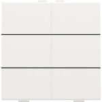 Niko Home Control I 6-voudige lichtbediening wit staal