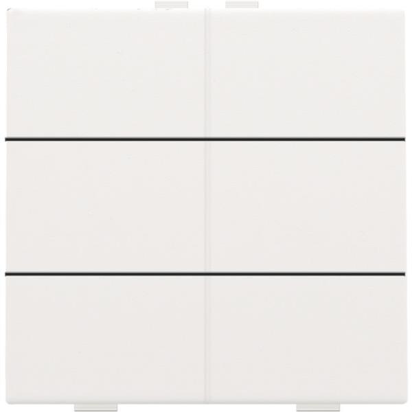 Niko Home Control I 6-voudige lichtbediening wit staal