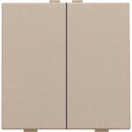 Niko Home Control I Tweevoudige drukknop champagne mat