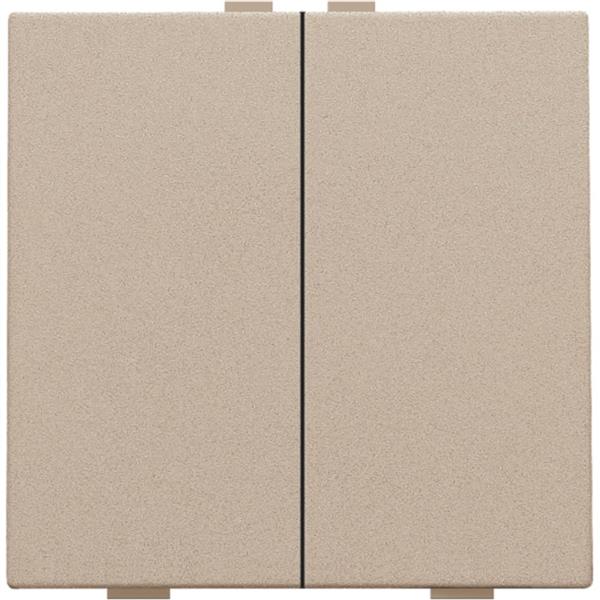 Niko Home Control I Tweevoudige drukknop champagne mat