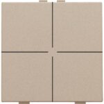 Niko Home Control I Viervoudige drukknop champagne mat