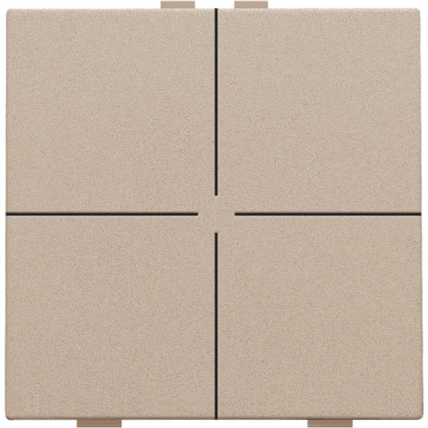Niko Home Control I Viervoudige drukknop champagne mat