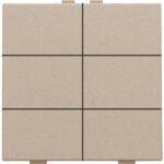 Niko Home Control I 6-voudige lichtbediening champagne mat