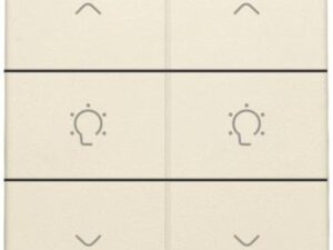 Niko Home Control I 2-voudige bediening dimmer met 6-voudige toets+led Original crème