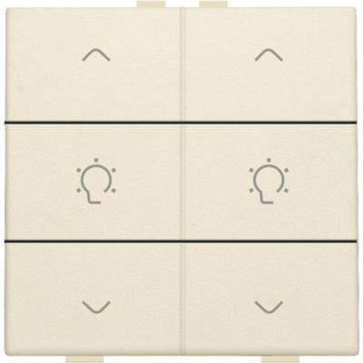 Niko Home Control I 2-voudige bediening dimmer met 6-voudige toets+led Original crème