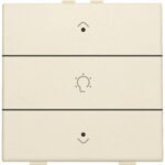 Niko Home Control I enkelvoudige bediening dimmer met 3-v toets+led Original crème
