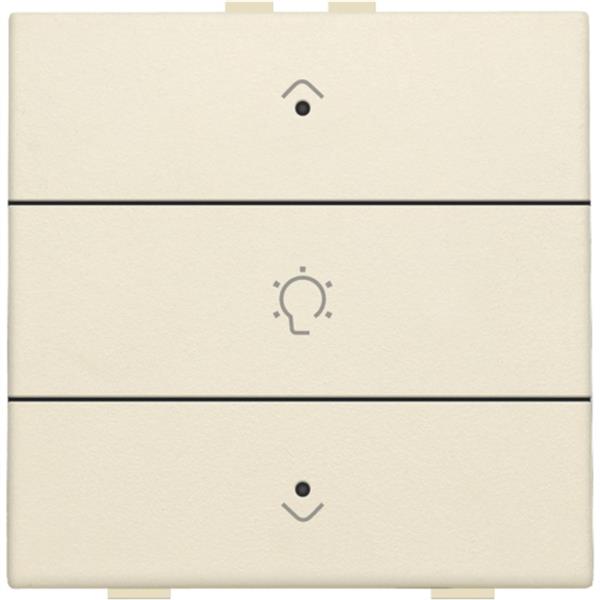 Niko Home Control I enkelvoudige bediening dimmer met 3-v toets+led Original crème