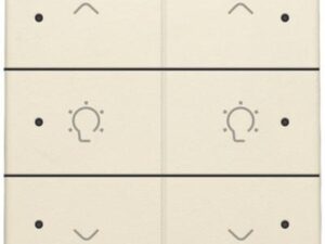 Niko Home Control I 2-voudige bediening dimmer met 6-voudige toets+led, Original crème
