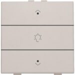 Niko Home Control I Enkelvoudige dimbediening met leds lichtgrijs