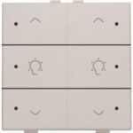 Niko Home Control I Dubbele dimbediening met led, lichtgrijs