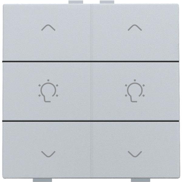 Niko Home Control I 2-voudige bediening dimmer met 6-voudige toets+led sterling