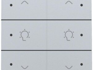 Niko Home Control I 2-voudige bediening dimmer met 6-voudige toets+led, sterling