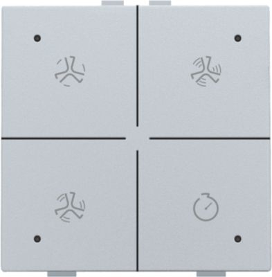 Niko Home Control I bediening ventilatie met led sterling