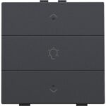Niko Home Control I enkelvoudige bediening dimmer met 3-voudige toets+led antraciet